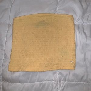 American Eagle Yellow tube top